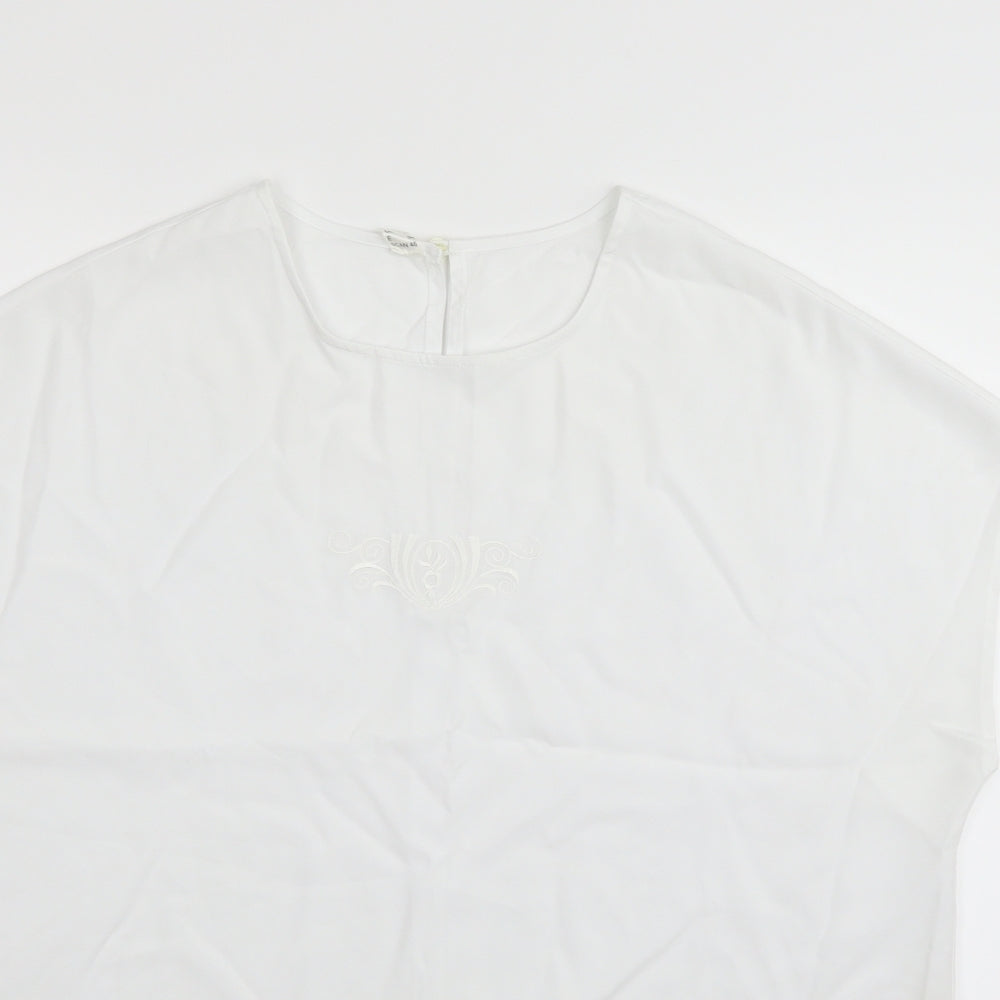 Preworn Womens White   Basic Blouse Size 20