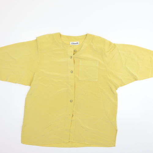 Hamells Womens Yellow   Basic Blouse Size 16