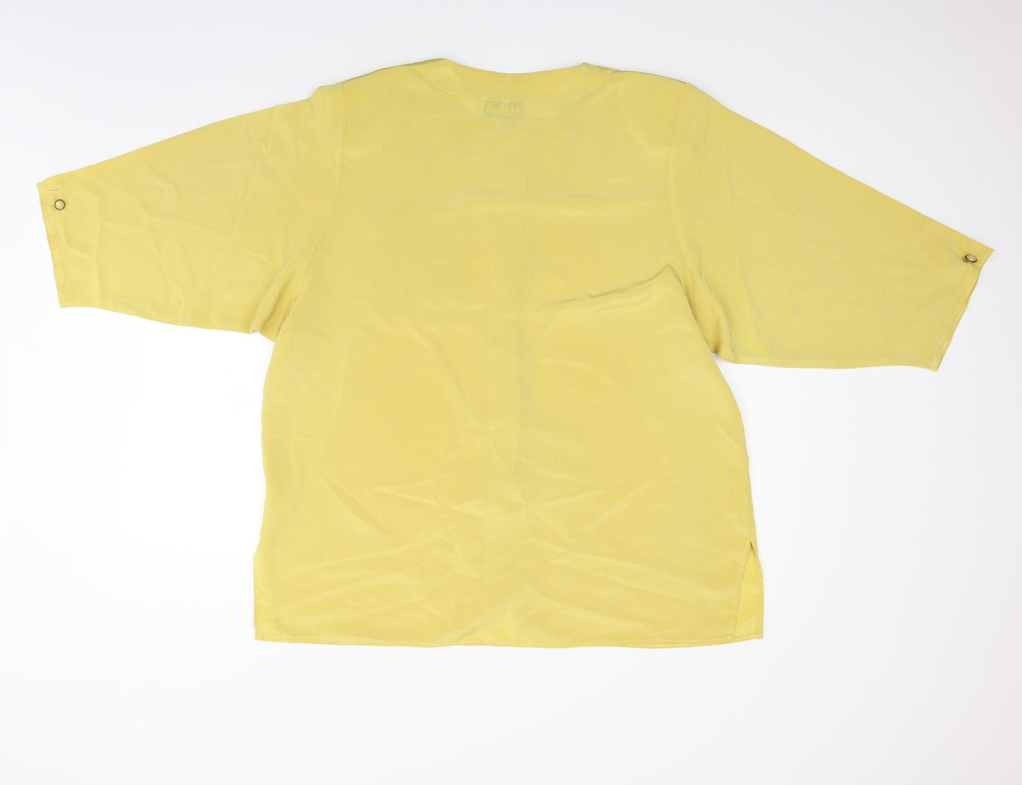 Hamells Womens Yellow   Basic Blouse Size 16