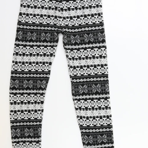 Preworn Womens Grey Striped  Capri Trousers Size 23 in L22 in