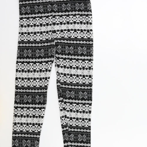 Preworn Womens Grey Striped  Capri Trousers Size 23 in L22 in
