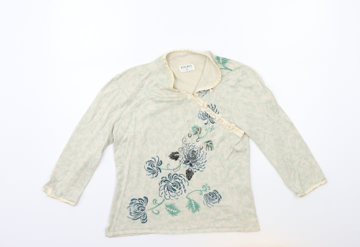 Kaliko Womens Green Pullover Jumper Size 12
