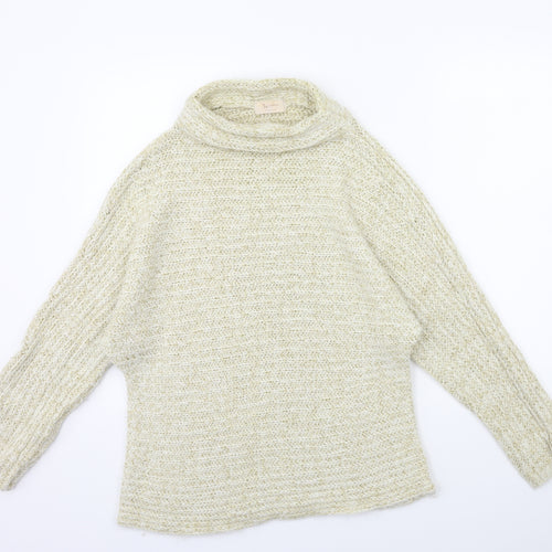 TU Womens Gold  Knit Pullover Jumper Size 14