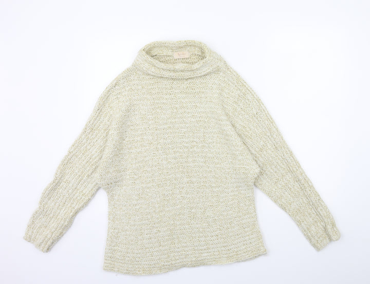 TU Womens Gold  Knit Pullover Jumper Size 14