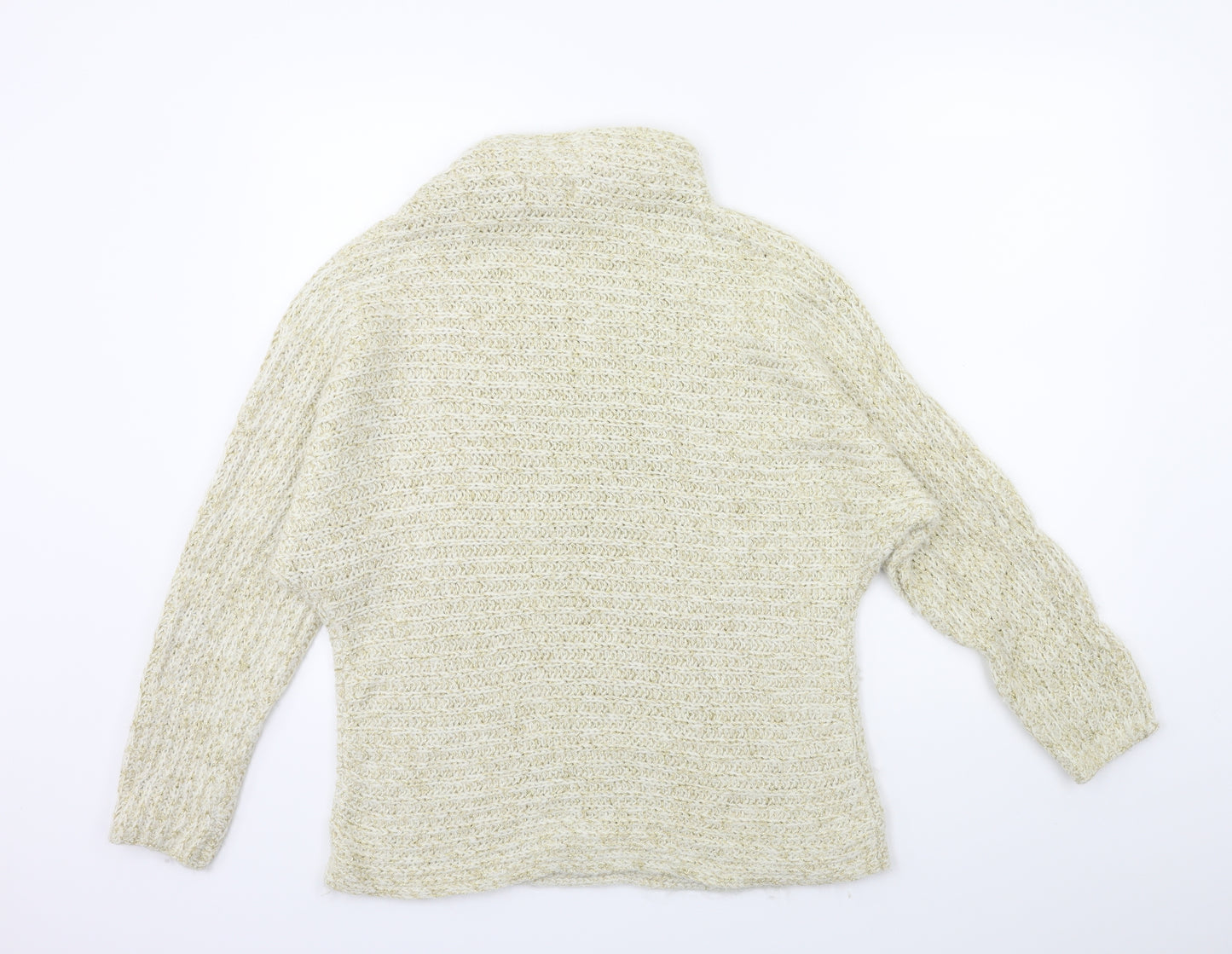 TU Womens Gold  Knit Pullover Jumper Size 14