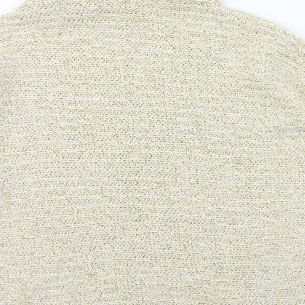 TU Womens Gold  Knit Pullover Jumper Size 14