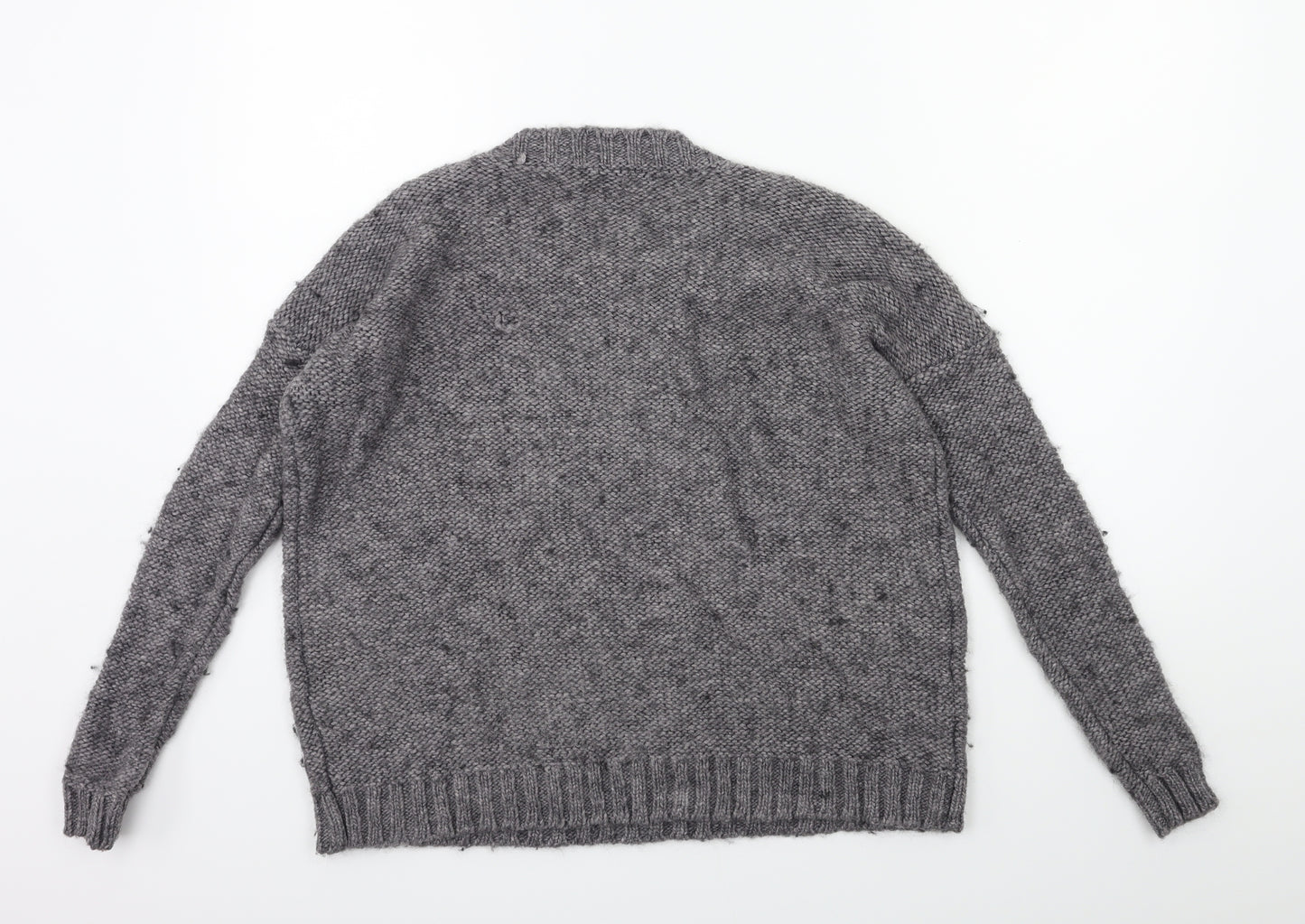 Wallace Womens Grey  Knit Pullover Jumper Size XS