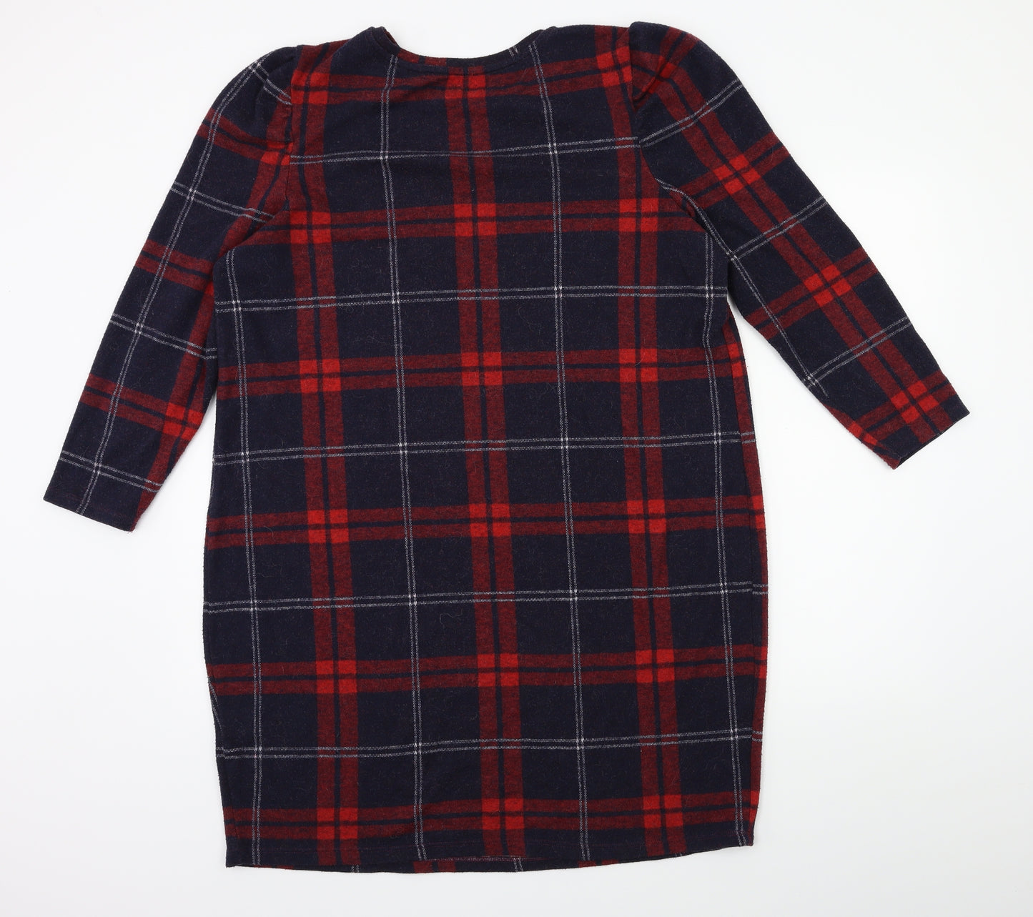 TU Womens Blue Check  Jumper Dress  Size 20