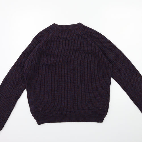 Topshop Mens Purple  Knit Pullover Jumper Size S