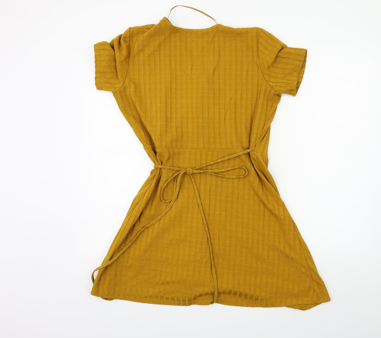 Zara Womens Yellow   Wrap Dress  Size L