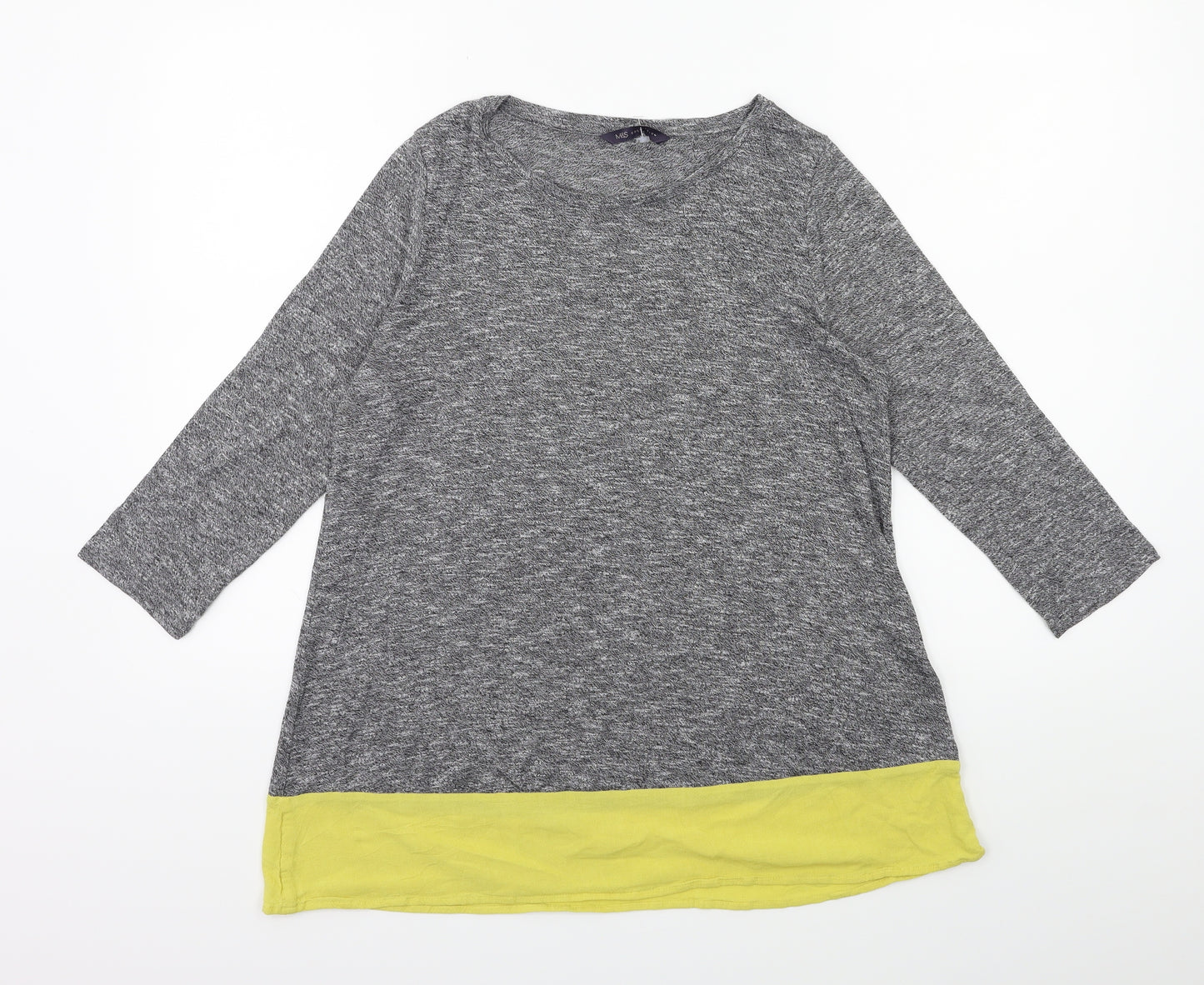 Marks and Spencer Womens Grey  Knit Pullover Jumper Size 10