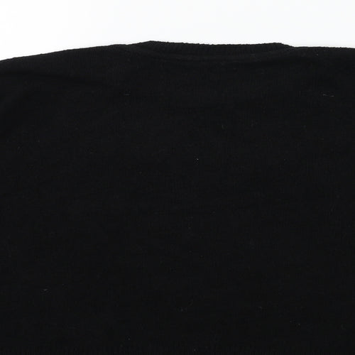 Preworn Womens Black  Knit Pullover Jumper Size 16
