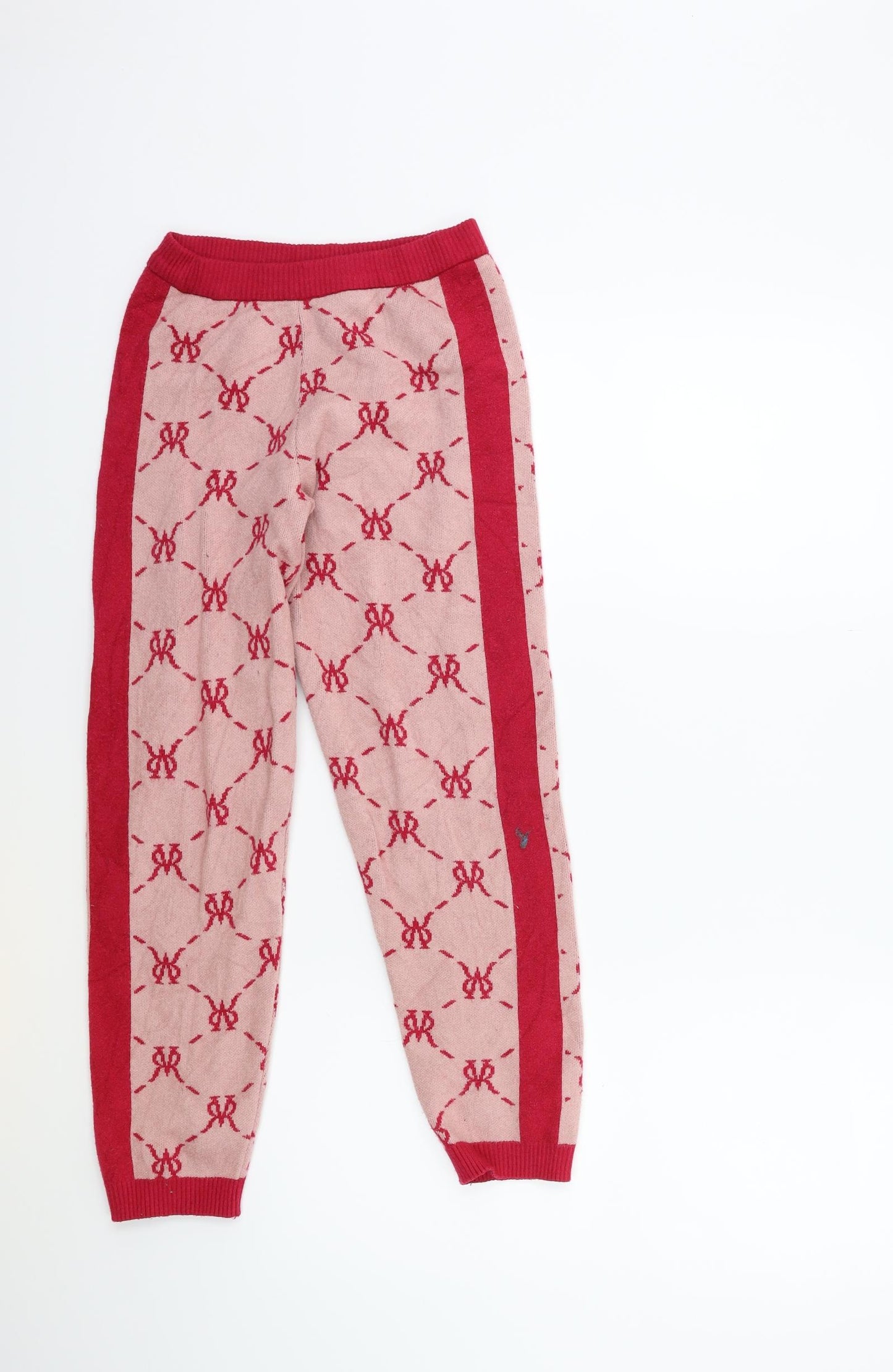 River Island Girls Pink  Knit Sweatpants Trousers Size 9 Years