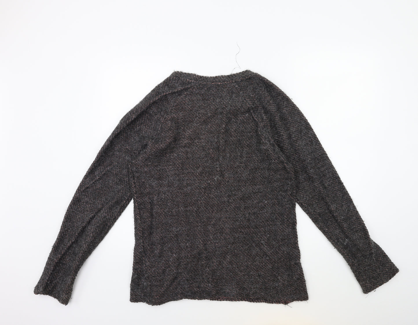 Zara Mens Grey  Knit Pullover Jumper Size S