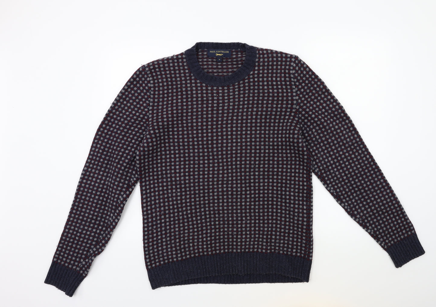 Paul Costelloe Mens Blue  Knit Pullover Jumper Size M
