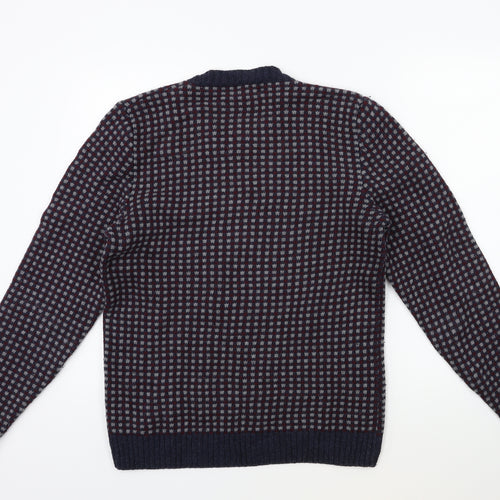 Paul Costelloe Mens Blue  Knit Pullover Jumper Size M
