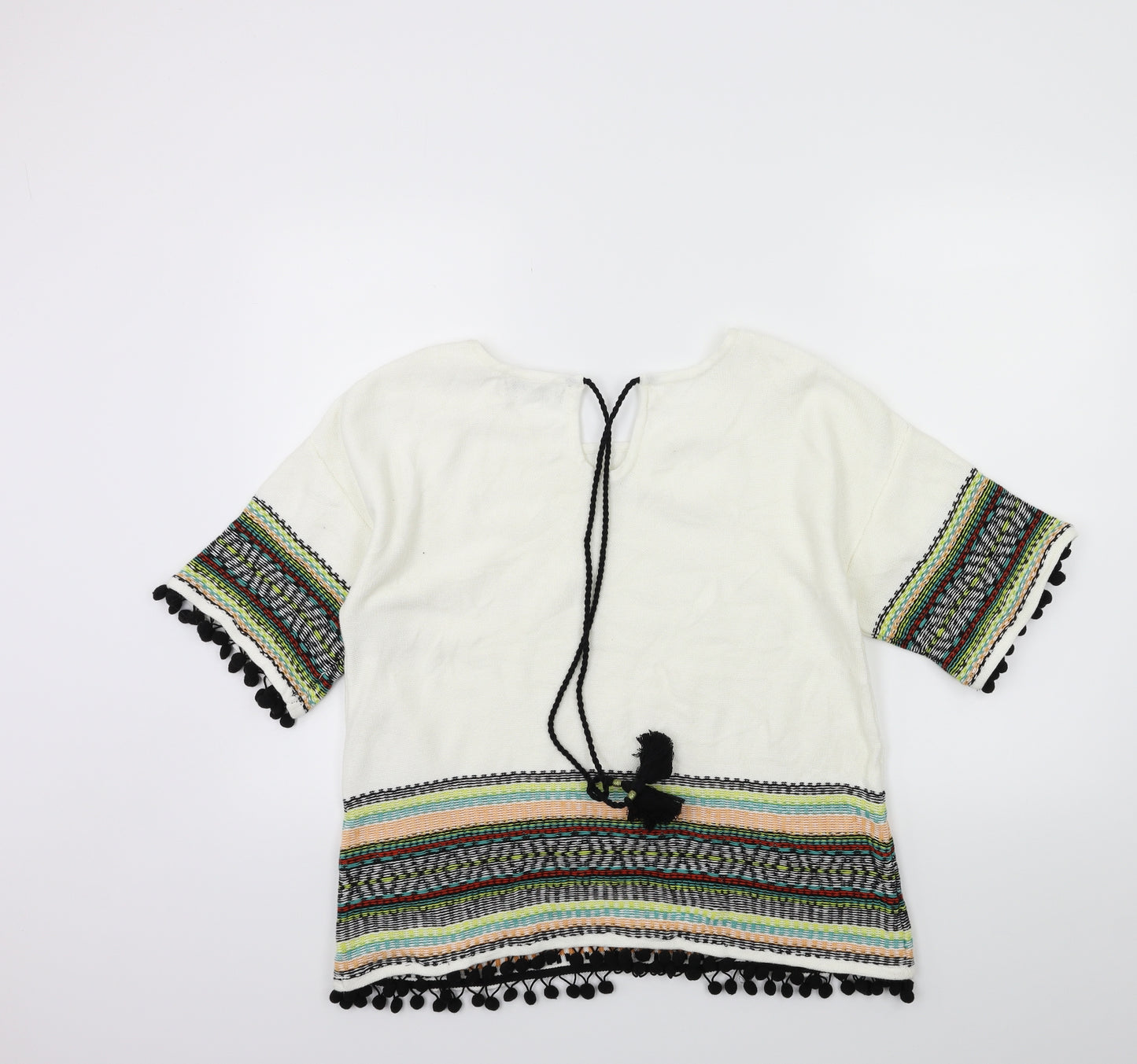 Per Una Womens White  Knit Pullover Jumper Size 14