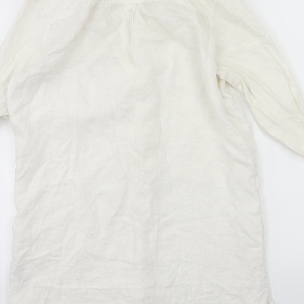 NEXT Womens White   Shirt Dress  Size 8