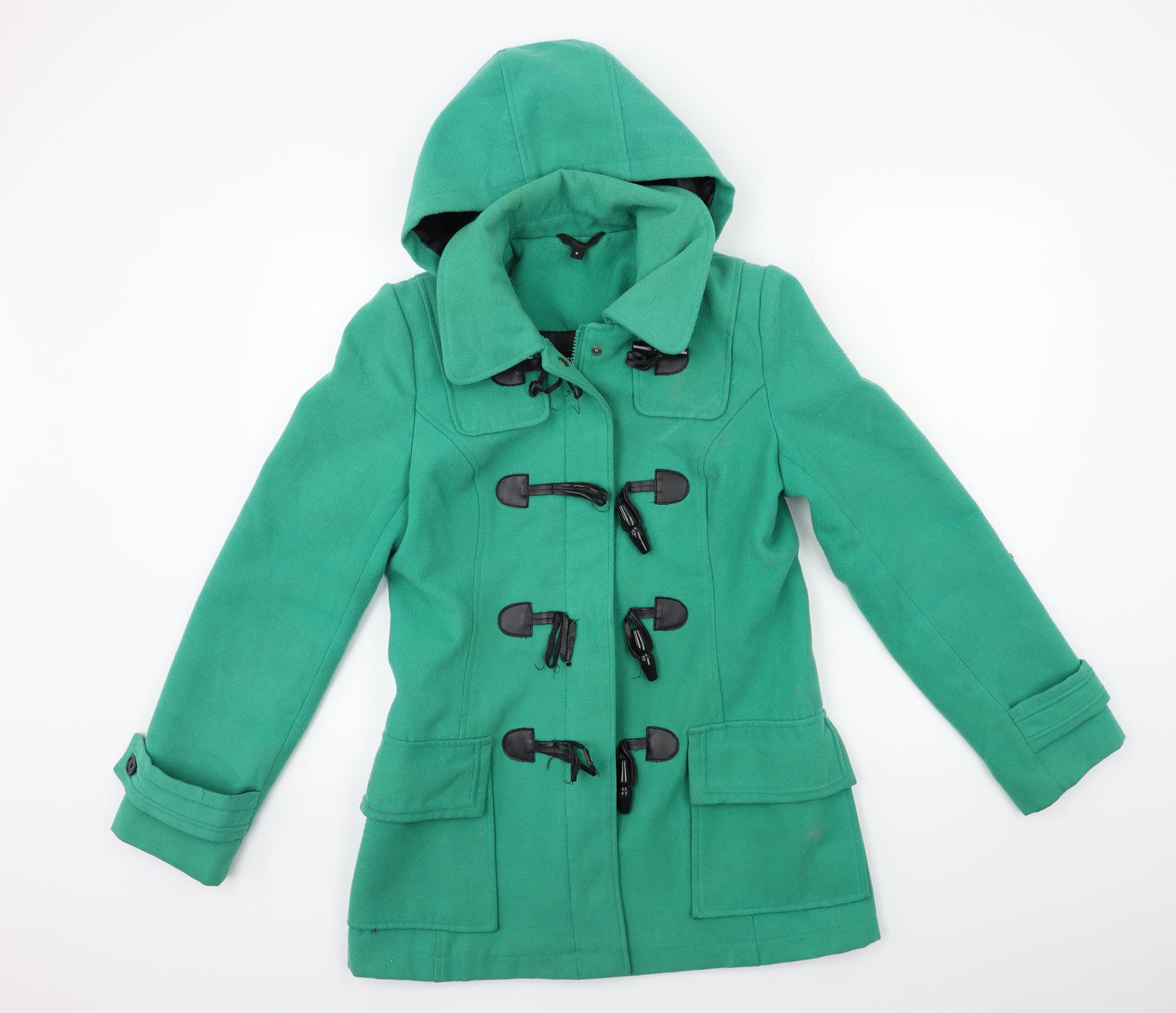 Marks and Spencer Womens Green   Overcoat Coat Size 8