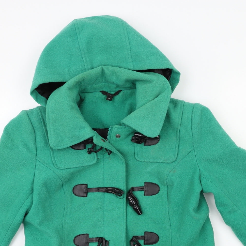 Marks and Spencer Womens Green   Overcoat Coat Size 8