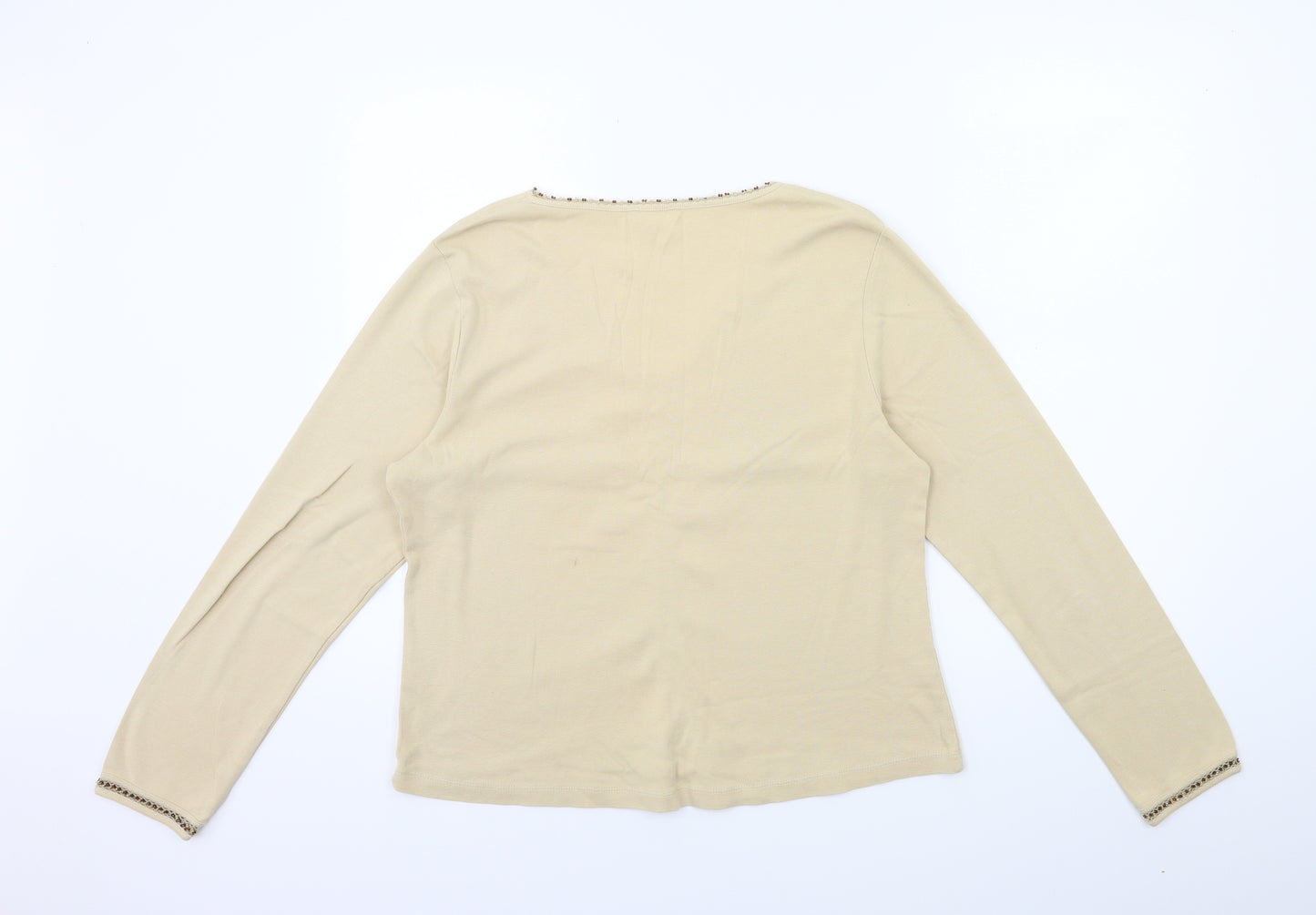Per Una Womens Beige   Basic T-Shirt Size 18