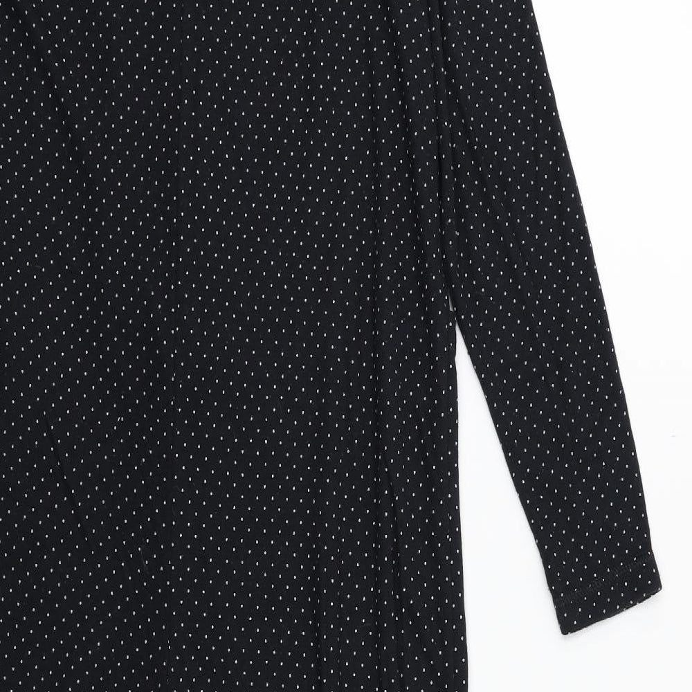 st michael Womens Black Polka Dot  Top One Piece Size 14