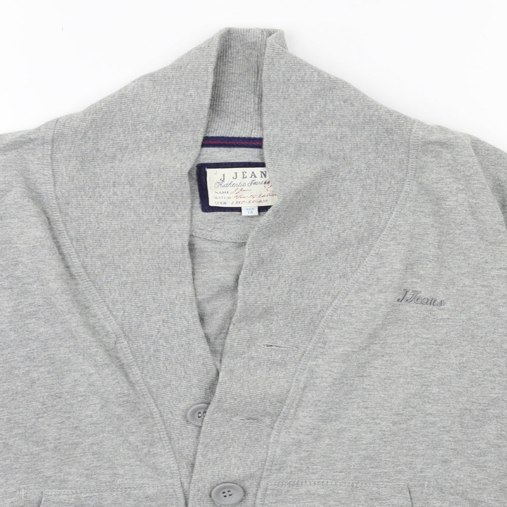 Debenhams Boys Grey   Cardigan Jumper Size 14 Years