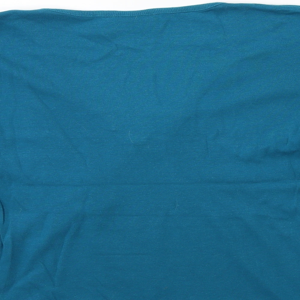Preworn Womens Blue   Basic T-Shirt Size 16