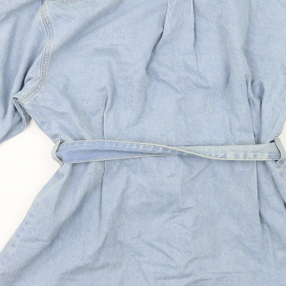 ASOS Womens Blue  Denim Shirt Dress  Size 16