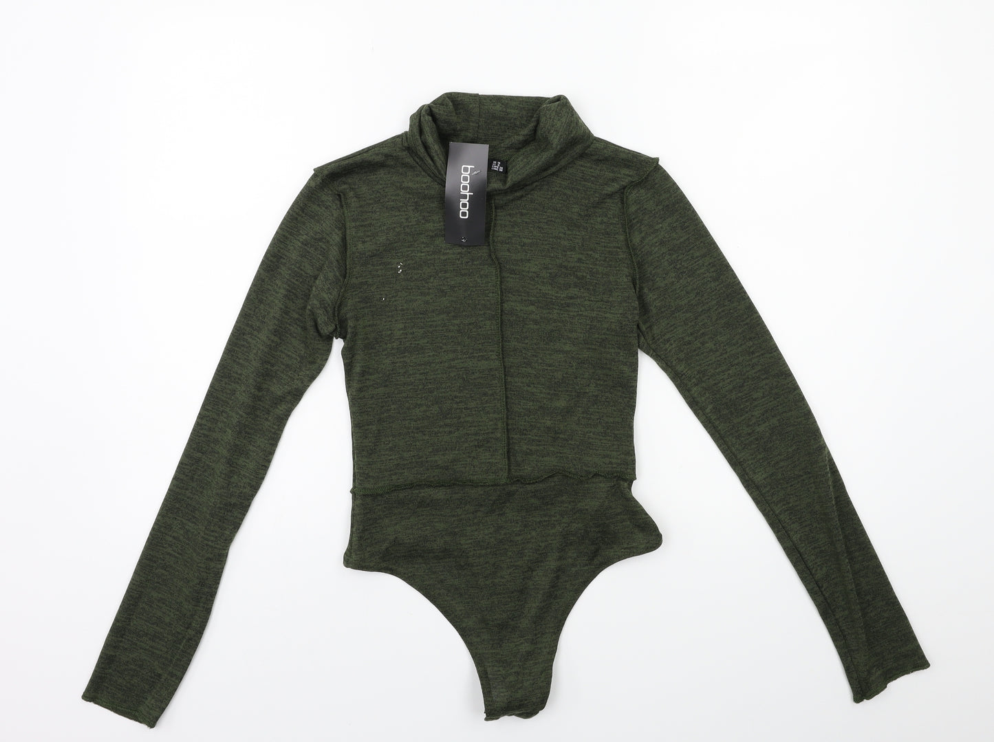 Boohoo Womens Green   Pullover Jumper Size 10