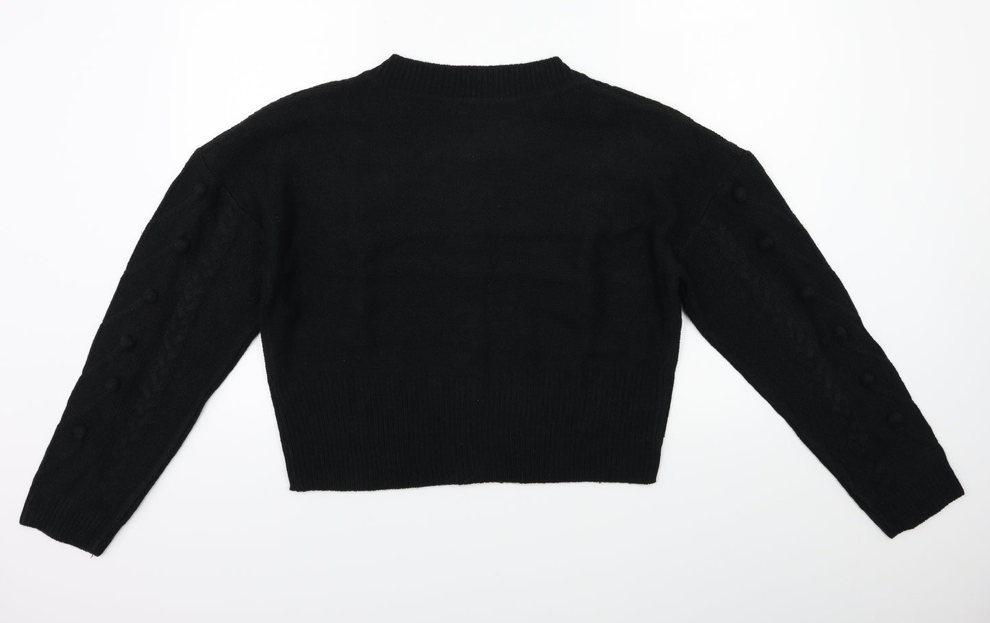 Boohoo Womens Black  Knit Cardigan Jumper Size M