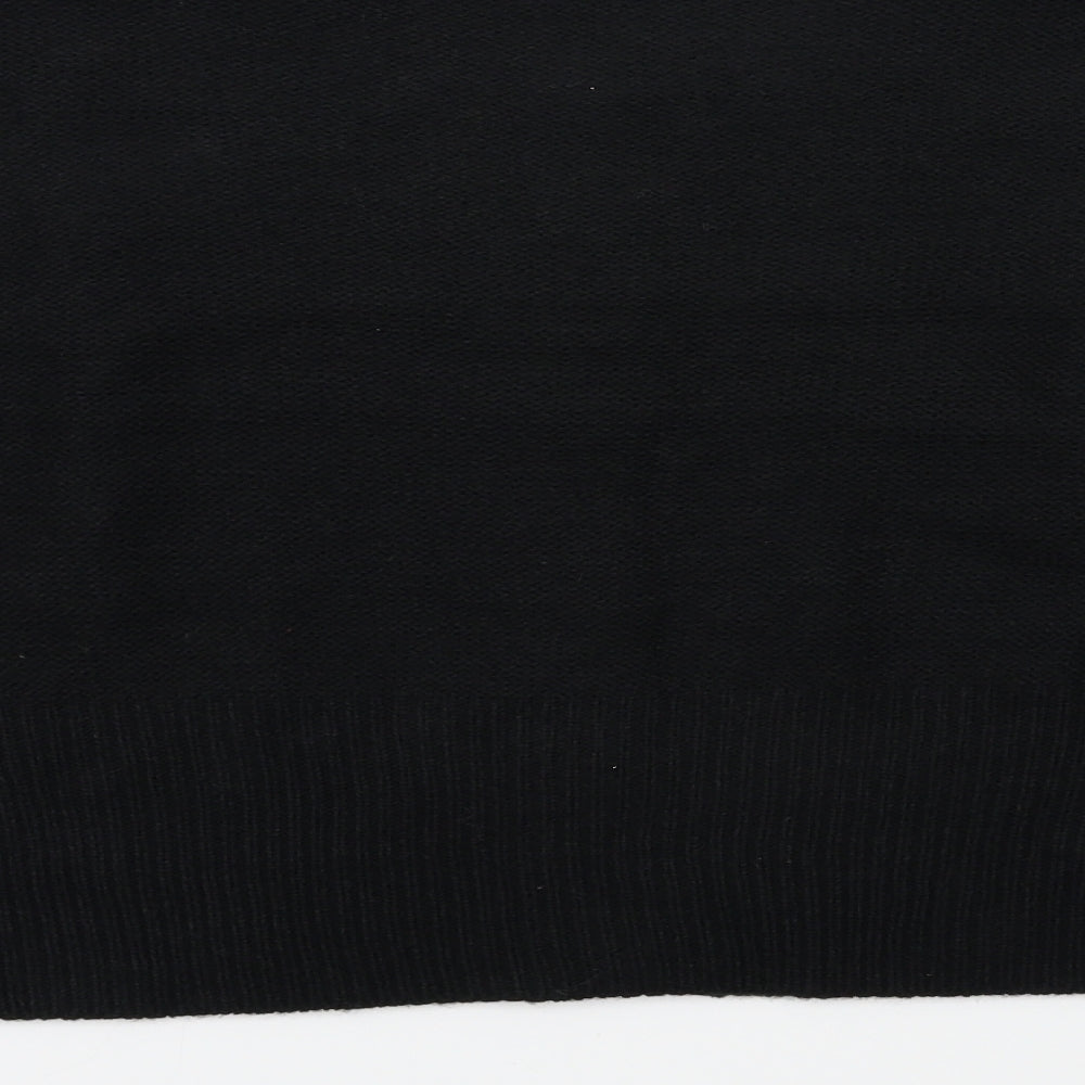 Boohoo Womens Black  Knit Cardigan Jumper Size M