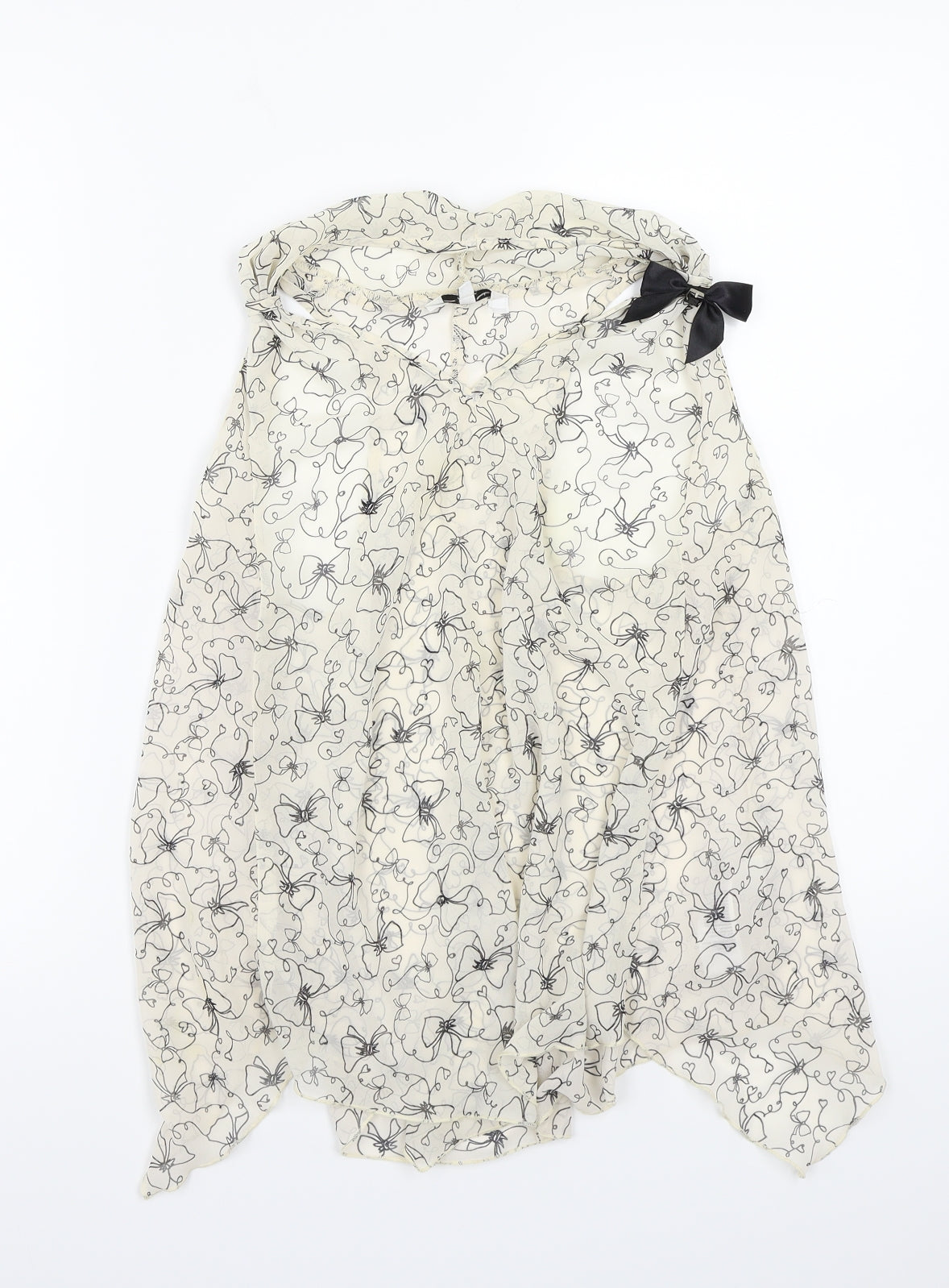 Newlook Womens Beige Floral  Basic Blouse Size 12