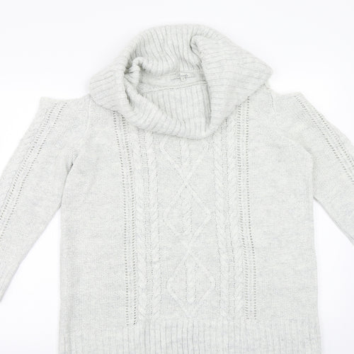 Peacocks Womens Grey   Pullover Jumper Size M