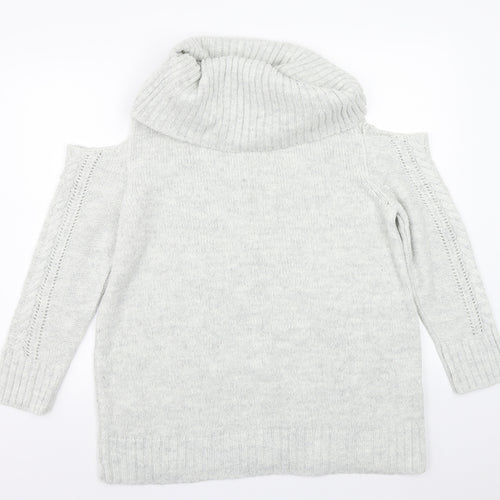 Peacocks Womens Grey   Pullover Jumper Size M