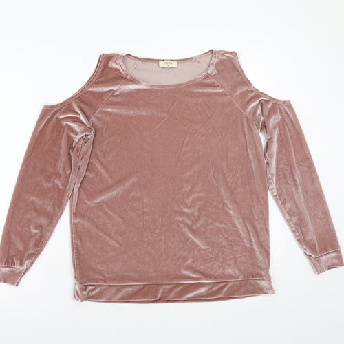 Papaya Womens Pink   Basic T-Shirt Size 10