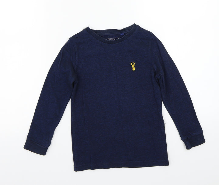 Nutmeg Boys Blue  Rayon Basic T-Shirt Size 4 Years