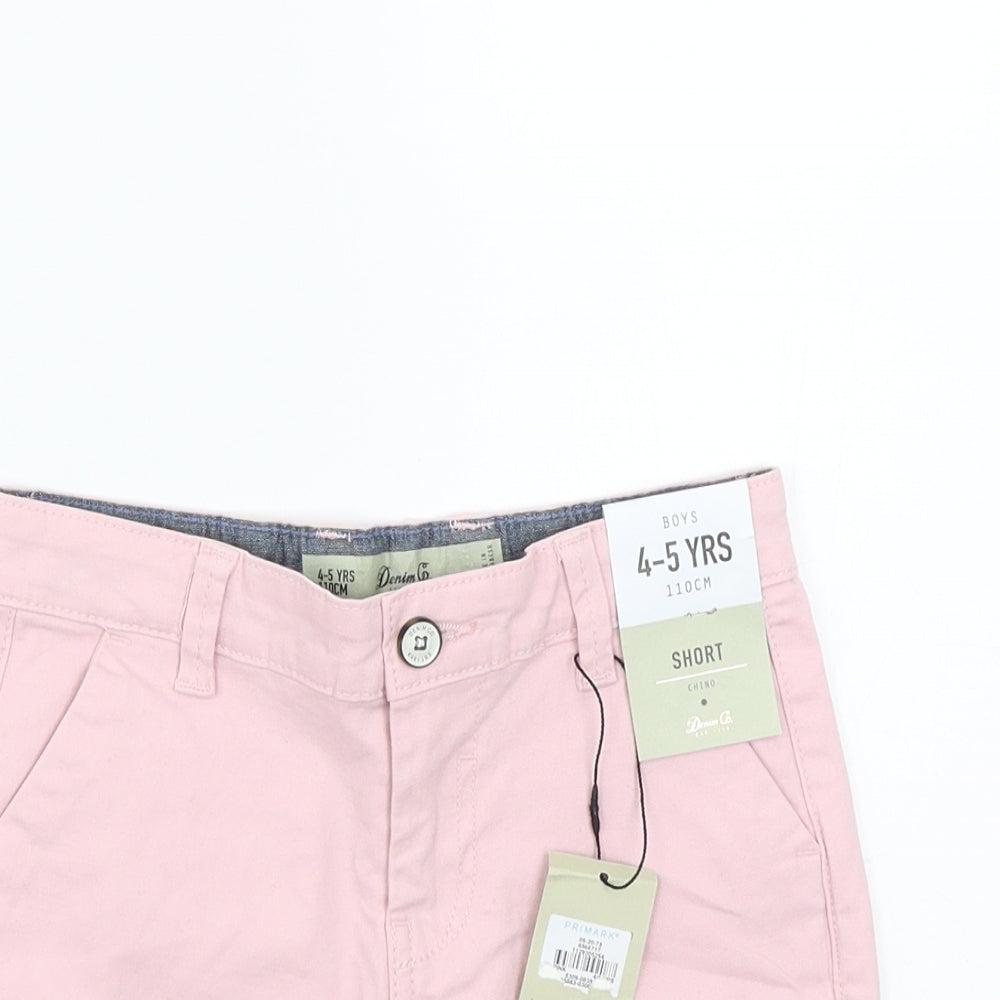 Denim & Co. Girls Pink   Cut-Off Shorts Size 4-5 Years