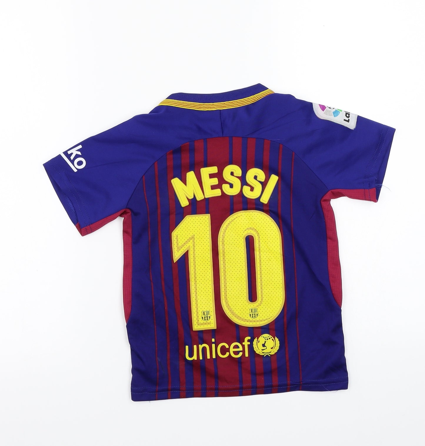 Nike Boys Blue   Basic T-Shirt Size L  - FCB Barcelona