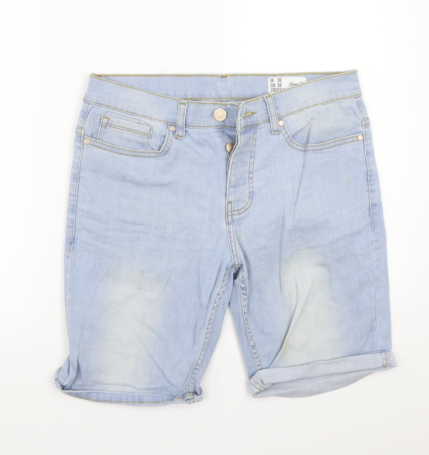 Denim & Co. Womens Blue   Cut-Off Shorts Size 30