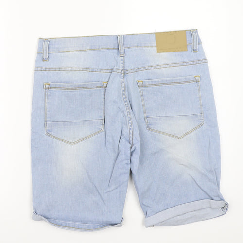 Denim & Co. Womens Blue   Cut-Off Shorts Size 30
