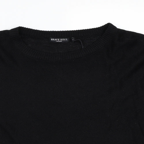 Bravesoul Womens Black   Pullover Jumper Size 12