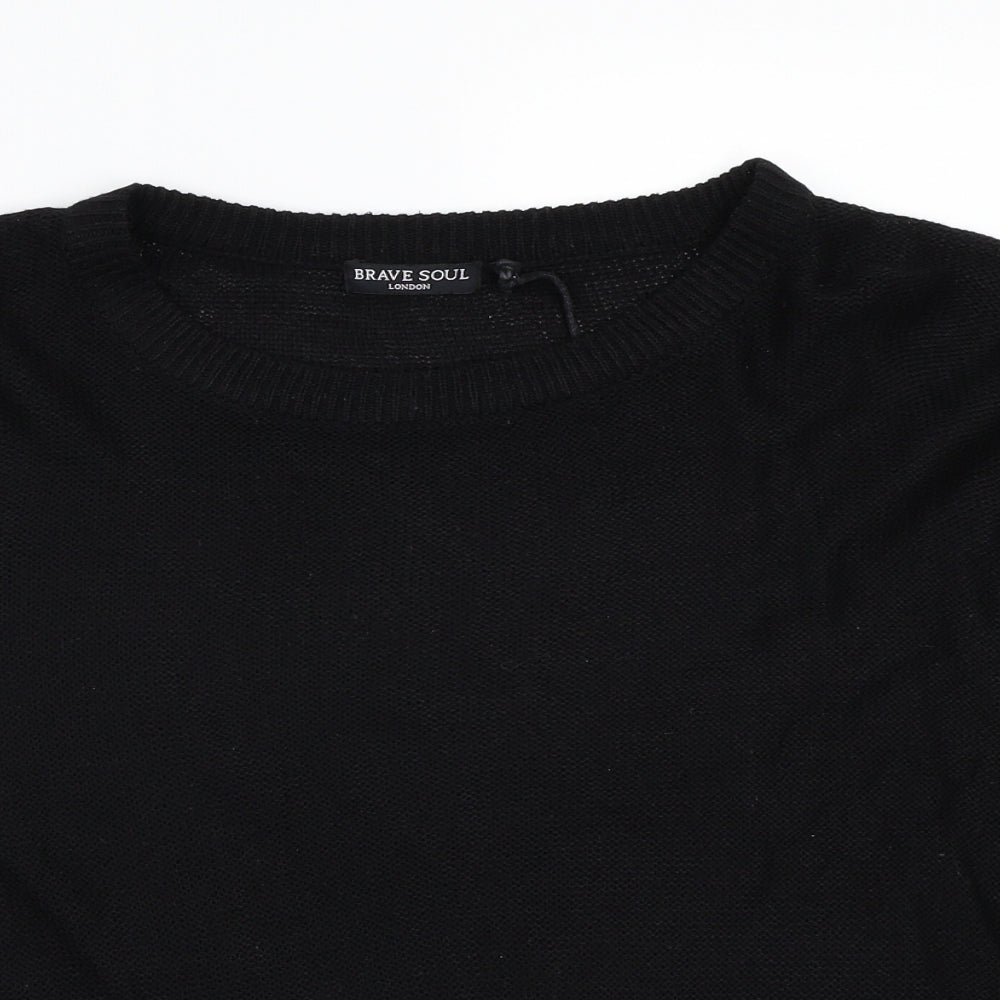 Bravesoul Womens Black   Pullover Jumper Size 12