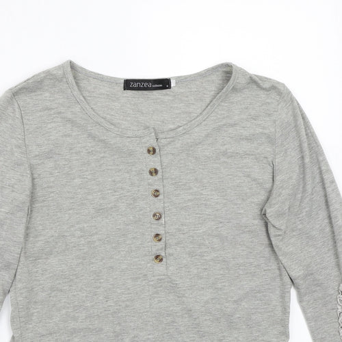 Zanzea Womens Grey   Basic T-Shirt Size S