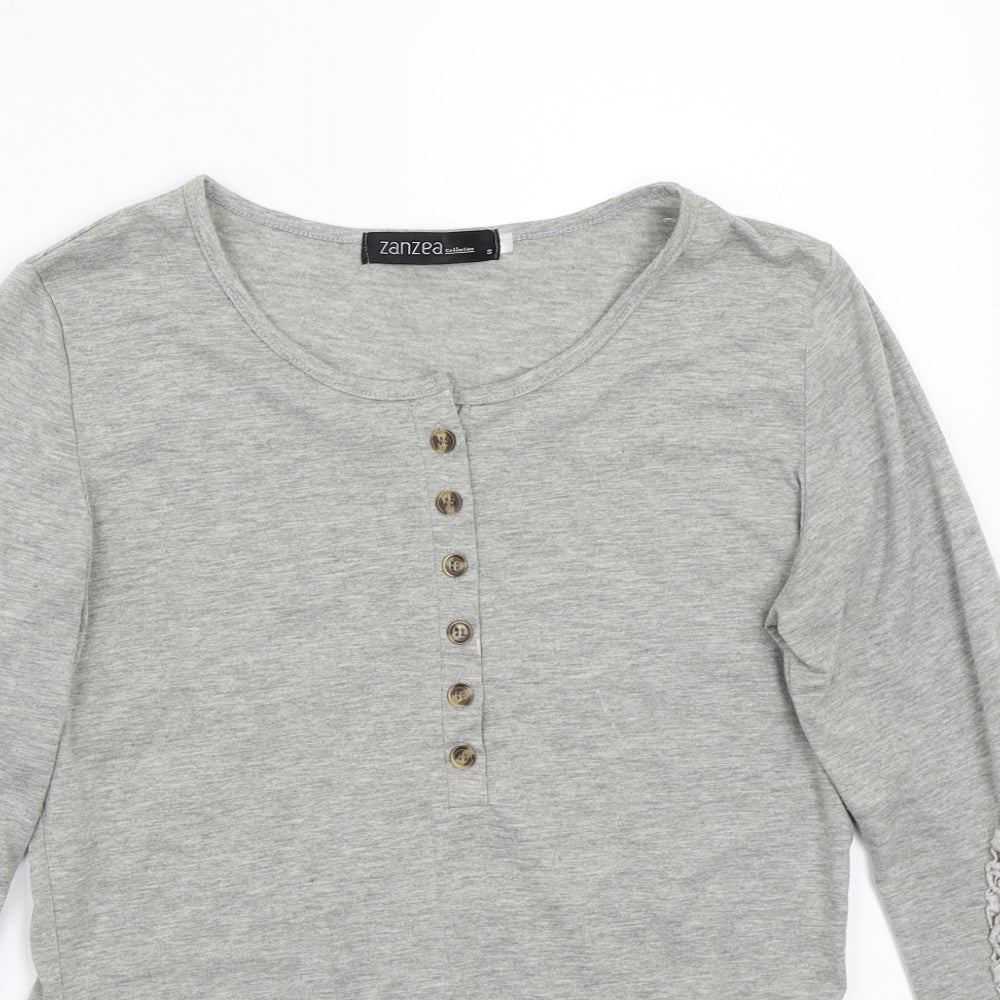 Zanzea Womens Grey   Basic T-Shirt Size S