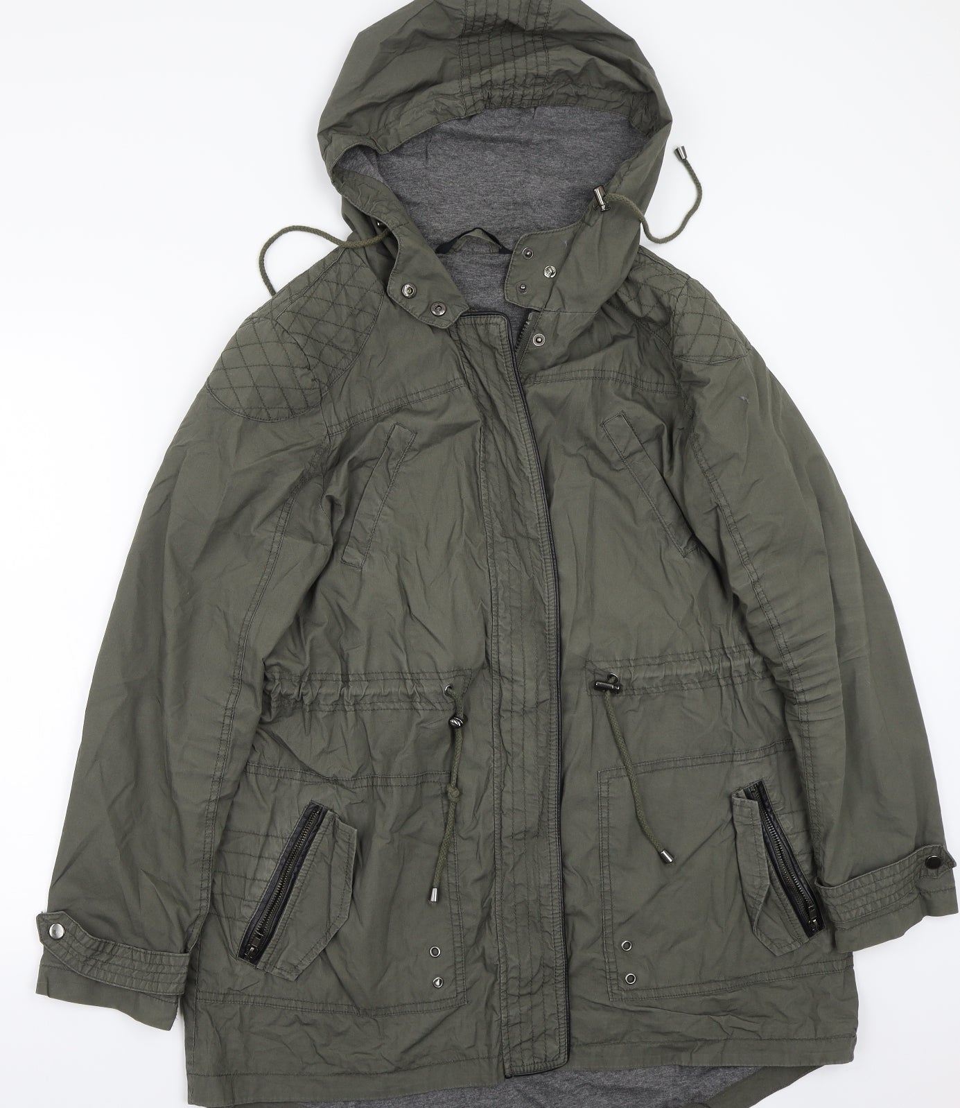 Dunnes Womens Green   Jacket Coat Size 16