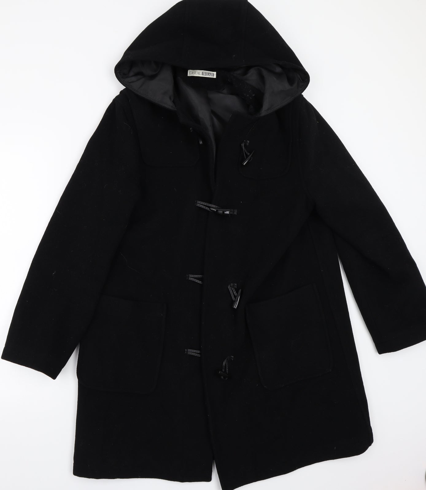 Casual Wear Womens Black   Jacket Coat Size 14