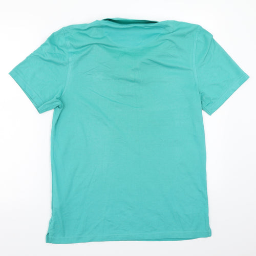 Lyle & Scott Mens Green    Polo Size M