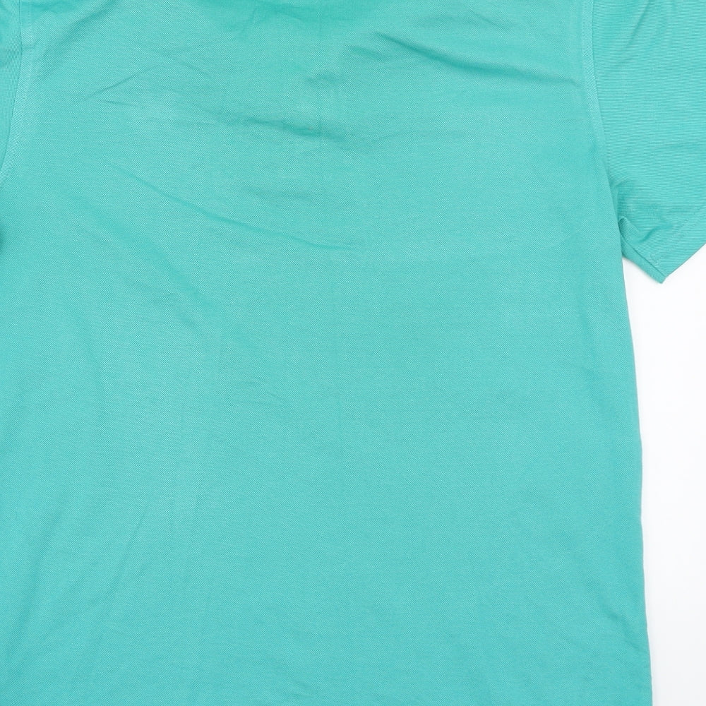 Lyle & Scott Mens Green    Polo Size M