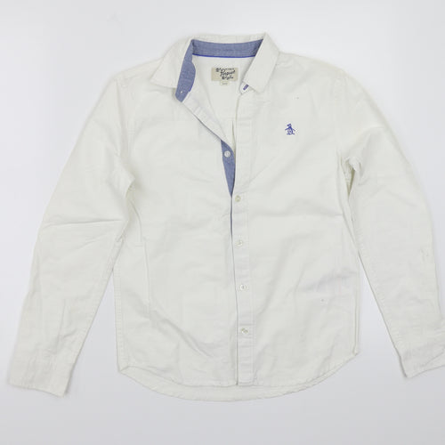 Penguin Boys White   Basic Button-Up Size 11 Years